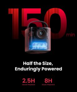 NEBULA Mars 3 Air GTV Projector - Netflix Officially Licensed, 400 ANSI-Lumen Brightness, Native 1080P, Dolby Digital Sound,150-Inch Picture, Built-In Battery for 2.5 Hours of Playtime Anywhere. 11 61riIZilGIL