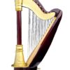 Harp 18 Note w Case Music Box Replica Musical Instrument