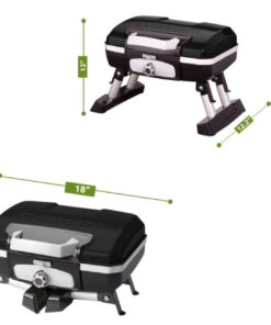 Alternative view of Cuisinart CGG-180TB Portable Propane, Petit Gourmet Tabletop Gas Grill, Black