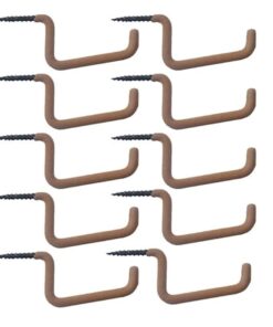 HME Bow & Gear Accessory Hook Holders | Great for Hanging Calls, Rattling Antlers | Sharp Point | Easily Screwed into Tree 10 Pack