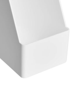 Amazon Basics Rectangular Plastic Desk Organizer, Magazine Rack, White, 2-Pack Magazine Rack, 2-Pack 21 61rntTfuu8L