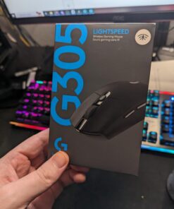 Logitech G305 LIGHTSPEED Wireless Gaming Mouse, Hero 12K Sensor, 12,000 DPI, Lightweight, 6 Programmable Buttons, 250h Battery Life, On-Board Memory, PC/Mac - Black 39 61roUy293ML