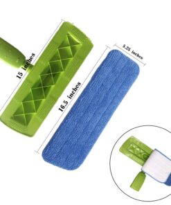 Microfiber Spray Mop Replacement Heads for Wet/Dry Mops Compatible with Bona Floor Care System (5 Pack) Blue 18 61rpPcE16kL