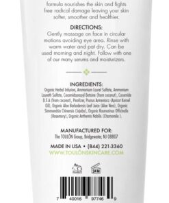 TOULON Aloe Vera Face Wash - Anti Aging Face Cleanser for Oily Skin & Acne-Free Clear Complexion. Antioxidant Facial Cleanser For Women and Men 10 61rppP5wyTL