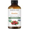 MAJESTIC PURE Rosehip Oil for Face, Nails, Hair and Skin, Pure & Natural, Cold Pressed Premium Rose Hip Seed Oil, 4 Fl Oz 32 61rq 2HoiQL
