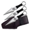 Perfect Point PP-028-3BK Throwing Knife Set with Three Knives, Silver Blades, Black Cord-Wrapped Handles, 6-1/2-Inch Overall 2 61rraif19WL