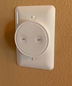 LoraTap Mini Remote Control Outlet Plug Adapter with Remote, 656ft Range Wireless Light Switch for Household Appliances, No Hub Required, 10A/1100W, White, 2 Years Warranty 29 61rrsblvAsL