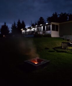 DBF Outdoor Solar Gutter Lights【Upgraded Version】 Solar Fence Post Lights Wall Mount Decorative Deck Lighting Auto On/Off Solar Landscape Lights for Eaves Yard Garden Highlight Gate (Pack of 6) White 45 61rrxCb5kgL