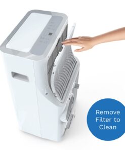 hOmelabs Portable Air Conditioner 12000 BTU - Cools Rooms up to 450 Sq. Ft. - Quiet AC Unit with Wheels, Washable Filter and Remote Control (New DOE 7200 BTU) 12,000 BTU 17 61rtKqqCIlL