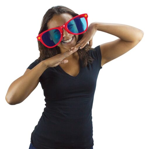 Pudgy Pedro's Jumbo Sun Glasses Party Supplies, Choose Your Favorite Color Red