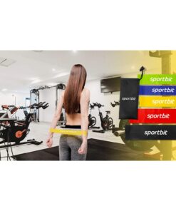 Sportbit Exercise Resistance Bands Set of 5 + Bag | Best Elastic Resistance Loop Bands for Stretching, Yoga, Physical Therapy, Workout, Home Fitness and Sport 29 61rwvMpLKeL