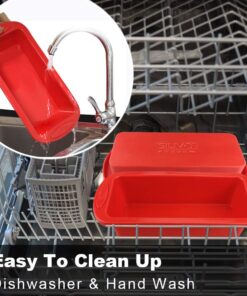 SILIVO Silicone Bread and Loaf Pans (2 Pack) - Nonstick Silicone Baking Mold for Homemade Loaf, Bread and Meatloaf - 8.9x3.7x2.5 inch Set of 2 26 61rx4MxOAJL