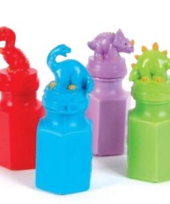 Kicko 12 Pcs Dinosaur Bubbles Bottles - Dinosaur Party Favor Bubbles for Birthday Parties, Party Favors for Kids 4-8 Multi Color Bubble Toys - Fun Party Toy for Kids 12 61rxf4hi0wL