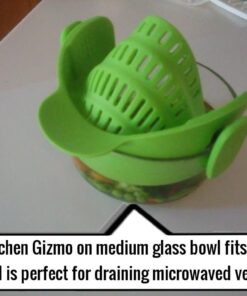 Kitchen Gizmo Snap 'N Strain Strainer, Clip On Silicone Colander, Fits all Pots and Bowls - Lime Green 48 61ryAdSPu0L