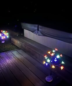 ZWJBSGY Solar Lights Outdoor - New Upgraded Solar Garden Lights, 2 Pack Waterproof Colored Fairy Landscape Tree Solar Lights for Pathway Patio Yard Deck Walkway Christmas Decoration 13 61ryNWxWuxL