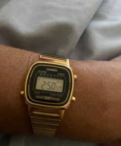 Casio Women's Vintage LA670WGA-1DF Daily Alarm Digital Gold-tone Watch 38 61s sW0tOdL