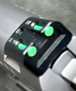 TRUGLO TFO Tritium & Fiber-Optic Handgun Sight | Durable Compact High-Visible Front & Rear Night Sight Set, Compatible with 1911 Handguns Green Front / Green Rear 1911 .260/.450 23 61s0cByyv5L