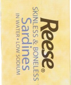 Alternative view of Reese Skinless and Boneless Sardines, Low Sodium in Water, 4.38-Ounce (Pack of 10) Packaging May Vary