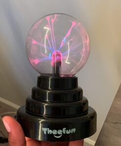 Theefun Plasma Ball, 3 Inch Plasma Lamp, Touch Sensitive Plasma Globe USB or Battery Powered Nebula Thunder Lightning, Novelty Toy for Kids, Parties, Prop, Bedroom, Home, Decoration, Christmas Gifts 26 61s1wkV7zYL