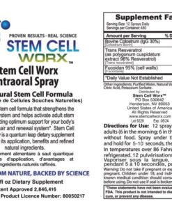 Alternative view of Stem Cell Supplement - activates your own stem cells. Rapid Energy, Boosts Immunity and Relieves Joint Pain Rapidly. Manufactured In The U.S.A. Patent Approved. In A Spray For Rapid Onset of Benefits.