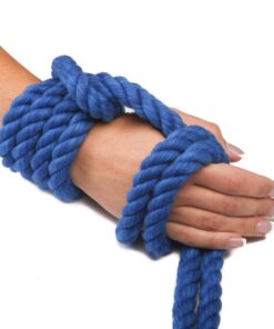 Ravenox Natural Twisted Cotton Rope | Made in The USA | Strong Triple-Strand Cordage for Sports, Décor, Pet Toys, Crafts, Macramé & Indoor Outdoor Use| by The Foot & Diameter (Multiple Color) Royal Blue 1/4 Inch x 100 Feet 17 61s3wayIGzL 8