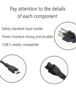65W 45W USB C Laptop Power Replacement Adapter Charger for Lenovo Chromebook/Yoga/ThinkPad L580 L590 E580 E585 P43s P53s with Power Cord 10 61s44 clLkS