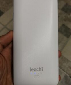 lezchi Portable Power Bank, Ultra Slim 10000mAh Portable Charger, USB C External Battery Pack with Built-in AC Plug, Charging Cable, Output Port, Compatible with All Kinds of Cellphones … White 26 61s6d9e9DpL