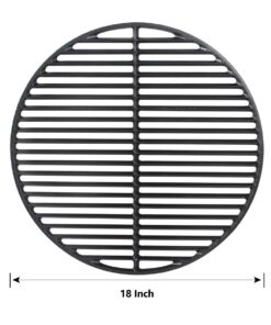 Alternative view of Dracarys 18" Cast Iron Cooking Grate Grids Round Accessories for Large Big Green Egg,Kamado Joe Classic Vision Grill VGKSS-CC2,B-11N1A1-Y2A Any 18" Grill 18 inch