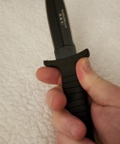 Smith & Wesson SWHRT9B 9in High Carbon S.S. Fixed Blade Knife with 4.7in Dual Edge Blade and TPE Handle for Outdoor, Tactical, Survival and EDC Standard Packaging 53 61s9 h4JvwL