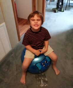 WALIKI Hopper Ball for Kids| Hippity Hop | Jumping Hopping Therapy Ball | Birthday Gift | Blue | Ages: 3-6 | 18"/45CM Ages: 3-6 (18"/45CM) 29 61s9VpdeBZL