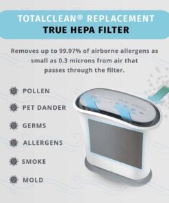 Alternative view of Homedics TotalClean HEPA-Type Air Purifier Filter Replacement, Works with Homedics AP-25 and AF-20 Air Purifiers, Captures Microscopic Airborne Particles
