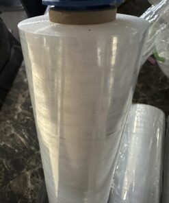 Stretch Film, RAZCC Stretch Wrap Industrial Strength, Shrink Wrap for Pallet Wrap, Heavy Duty Clear Plastic Wrap with Handles, Moving Wrapping Plastic Roll, 15" x 1000 Ft Per Roll, 60 Gauge, 4 Pack 4 Rolls 28 61sCqW4TSzL