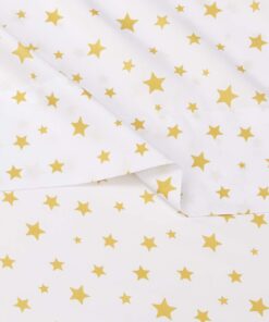 Amazon Basics Kid's Soft Easy-Wash Lightweight Microfiber 3-Piece Sheet Set, Twin, Gold Stars 11 61sDAcSDZL