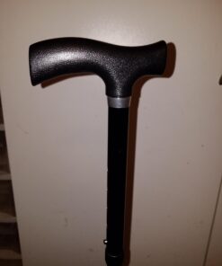 Drive Medical Heavy Duty Folding Cane Lightweight Adjustable with T Handle, Black 23 61sDZzmvJL