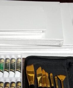 US Art Supply Multi-Pack 6-Ea of 5 x 7, 8 x 10, 9 x 12, 11 x 14 inch. Professional Quality Medium Artist Canvas Panel Assortment Pack (24 Total Panels) 43 61sEGpXbHZL