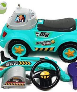 Digger Scooter, Ride-on Excavator, Pulling cart, Pretend Play Construction Truck (Color May Vary) by POCO DIVO Excavator-yellow 20 61sEIbyzL