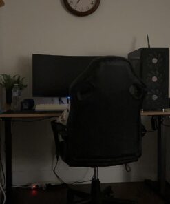 Furmax Electric Height Adjustable Standing Desk Large 55 x 24 Inches Sit Stand Up Desk Home Office Computer Desk Memory Preset with T-Shaped Metal Bracket, Maple 55 Inch 20 61sEz5yEoCL