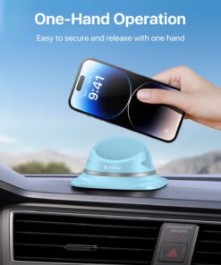 Alternative view of andobil Dashboard Car Phone Holder, [Sturdy, Never Slip, 360°Rotatable] Reusable Silicone Cell Phone Holder for Car Various Dashboard Car Phone Mount Compatible with iPhone, Samsung, Android, GPS Blue
