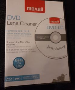 Maxell – 190059, DVD Lens Cleaner with Microfiber Brush System - for Optimal Cleaning, Remove Dust Oil, Small Particles – Compatible with All DVDs, PC, Xbox/xbox360 & Ps1/2 Gaming Systems 15 61sFTirlWBL