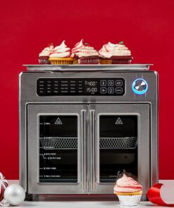 Emeril Lagasse 26 QT Extra Large Air Fryer, Convection Toaster Oven with French Doors, Stainless Steel 32 61sGJd3ojtL