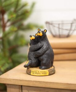 DEMDACO Bearfoots by Jeff Fleming Bearfoots Forever and Always Wedding Anniversary Black Bear Couple Figurine 13 61sGdo3vu6L
