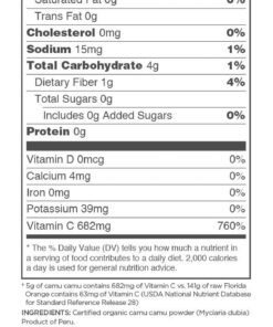 Navitas Organics Camu Camu Powder, 3 oz. Bag, 17 Servings — Organic, Non-GMO, Gluten-Free 13 61sH8CLWV7L