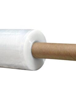 Industrial Grade Stretch Film Hand Roll Stretch Wrap • 5" X 1000 Feet Strong 80 Gauge • with Extended Handle • Clear • Helps Keep Shipments Safe and Secure • Clean Removal 1 pack 8 61sKZUGGWwL