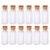 LEFV™ 10ml Small Bottles Transparent Mini Glass Jars with Cork Stoppers Top - Message Weddings Wish Jewelry Pendant Charms Kit Party Favors - Pack of 12 56 61sKb6R05L