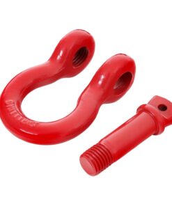 Smittybilt 13047R D-Ring Shackle 3/4" Threaded Pin 4.75 Ton Rating Red 3/4" Gloss Red 21 61sLZIx87cL