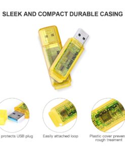 Micro Center SuperSpeed 128GB USB 3.0 Flash Drive Gum Size Memory Stick Thumb Drive Data Storage Jump Drive (128G) Yellow - 128GB 14 61sLkbBluCL