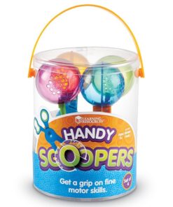 Learning Resources Handy Scoopers - 4 Pieces, Ages 3+ Toddler Learning Toys, Fine Motor and Sensory Toys, Sand Box Toys for Toddlers, Kid Tweezers 15 61sO9zqGfL