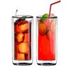 Sun's Tea (Set of 2) 20oz (600ml) Ultra Clear Strong Double Wall Insulated Thermo Glass Tumbler V3 Highball Glass for Beer/cocktail/lemonade/iced Tea/Smoothie (Real Borosilicate Glass, Not Plastic) 28 61sODZG AzL