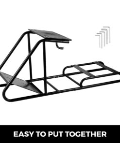VEVOR Racing Simulator Stand Adjustable Steering Wheel Stand Carbon Steel Racing Wheel Stand fit for Logitech G25, G27, G29, G920, Racing Wheel Gaming Stand, Not Included Wheel,Pedals and Chair Black 45 61sPLVtPmL