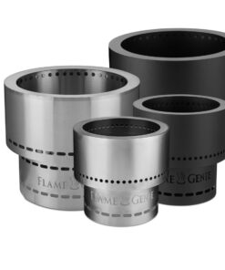 Portable Smokeless Wood Pellet Firepit - Flame Genie FG-16 Portable Fire Pit, Smoke-Free Wood Pellet Fire Pit, USA Made, Smokeless Fire Pits for Outside, 13.5" Diameter, Smokeless Firepit, Black 41 61sPjcIgFIL